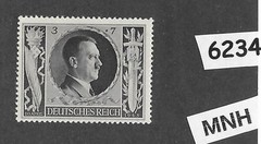 #6234 MNH Hitler stamp ScB231 / 1943 Birthday / WWII Germany / Third Reich