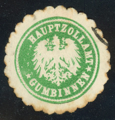 Prussia Germany Gumbinnen, (East Prussia) Gumbinnen Customs Office Siegelmarke
