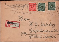 Germany Michel #917, 932 registered, 1947