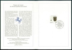 GERMANY FOLDER 1992/05 WAPPEN BLAZON BADEN-WÜRTTEMBERG