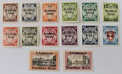GERMANY 1939 Set of 14-13x Very Fine MM, 2mk No Gum- but SIGNED. (€300 for MNH)