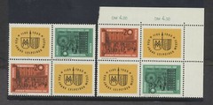 Germany 1964 Leipzig Fair w. labels 2 blocks NH