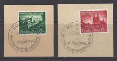GERMANY 1940 Third Reich Eupen & Malmedy incorporated used on piece $ 117.00