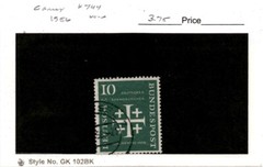 Germany, Postage Stamp, #744 Used, 1956 Protestant Symbol (AD)