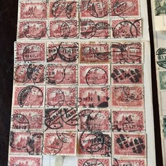 1920 INVESTORS LOT GERMANY STAMPS ON PAGES BERLIN POST OFFICE, MANY PERFINS