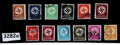Stamp set Sc 080-091 Complete Used WWII official Swastika 1934 issues #3282a