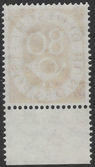GERMANY 1951. 80pf POSTHORN MNH. ORIGINAL GUM. SG. 1059. (C674)