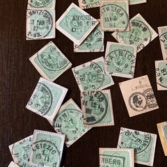 RESELLER LOT 1870’s 1880’s GERMANY 2-3 pf STAMPS ON PAPER, MANY NICE CANCELS #2