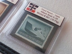 Nazi History Album *with COA* – Kriegsmarine Stamps of WW2 Third Reich, Germany