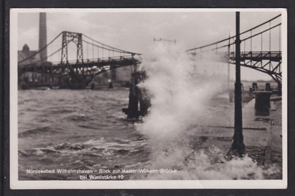 Germany, 1939 Bluecher Heavy Cruiser Feldpost RealPhoto, WILHELMSHAVEN 13