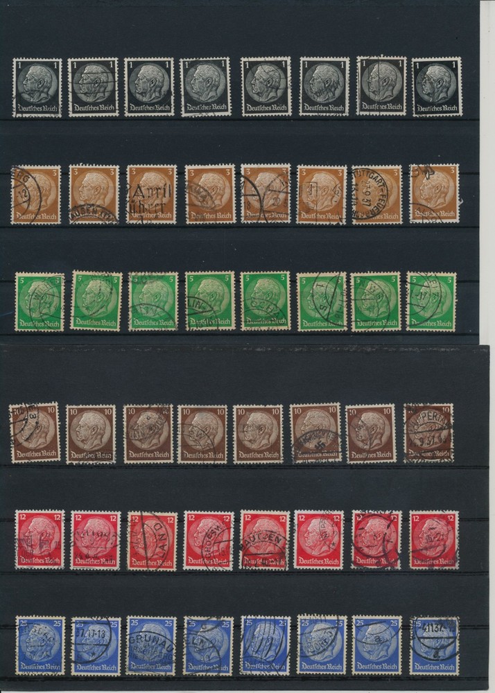 Germany, Deutsches Reich, Nazi, liquidation collection, stamps, Lot,used (BO 17)