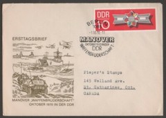 GERMANY DDR 1970 TWO FIRST DAY COVERS EMBLEM WITH FLAGS OF EAST BLOCK NATION