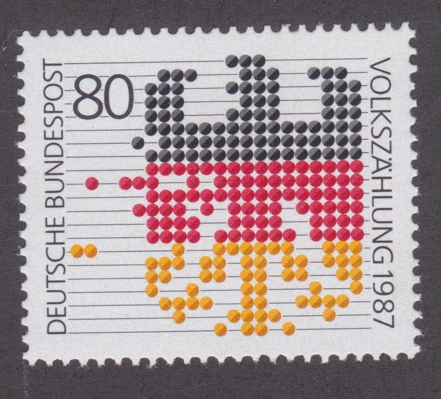 Germany 1987 #1499 Census – MNH
