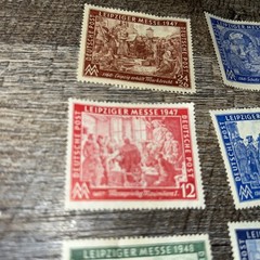 Germany 1947, 1948 Lightly Hinged Set Of 6 OG, Leipziger Messe Trade Fair