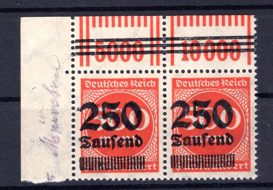 Dr-Infla 296 Types Pair OPD Munich ** MNH Mint Never Hinged (K9805)