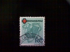 Stamp, Germany (Allied Occupation-Rheinland-Pfaltz), Scott #6NB3, used(o)