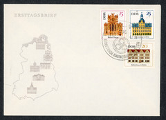 DDR First Day Cover #890 891 892 Bedeutende Bauwerke Berlin Jan 24 1967