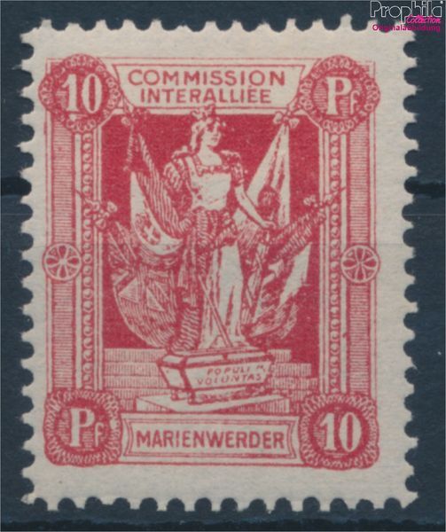 Kwidzyn 2y B with hinge 1920 Woman with Flags (10335712