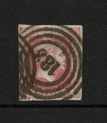 Prussia SC# 6, Used, signed back, very small, shallow top thin – S8664