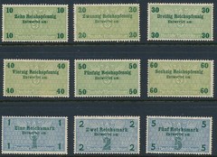 Stamp Germany Revenue WWII 3rd Reich Bill Exchange Fiscal Tax Selection 3 MNH