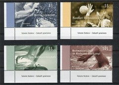 2585 – 2587 + 2578 Corner Piece Sport Support 2007 MNH Postfrisch BRD
