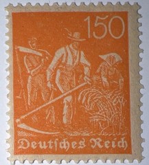 Travelstamps: 1922 Germany Deutsches Reich 150pf Stamp Scott #175/Mi 189 MOGNH.