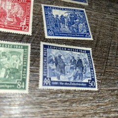 Germany 1947, 1948 Lightly Hinged Set Of 6 OG, Leipziger Messe Trade Fair
