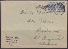 F-EX56615 GERMANY OCCUPATION BIZONE 1948 OVERPRINT TIPE I. 12pf SPECIAL CANCEL.
