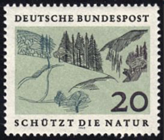 BRD FRG #Mi592 MNH 1969 European Nature Preservation Year [1001 YT455 SG1490]