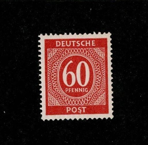 MNH Stamp Sc 552 1946 Post WWII Germany Large numeral From mint sheet