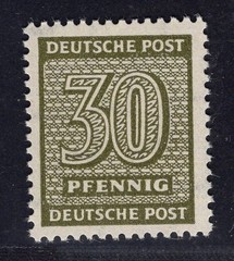 Allied occupation SBZ Michel No. 135 Xa mint never hinged, inspected