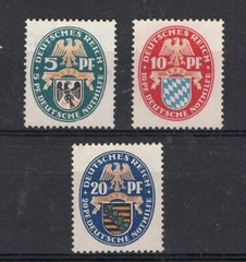 GERMANY, YV # 368/70, COMPLETE SET, M NO GUM