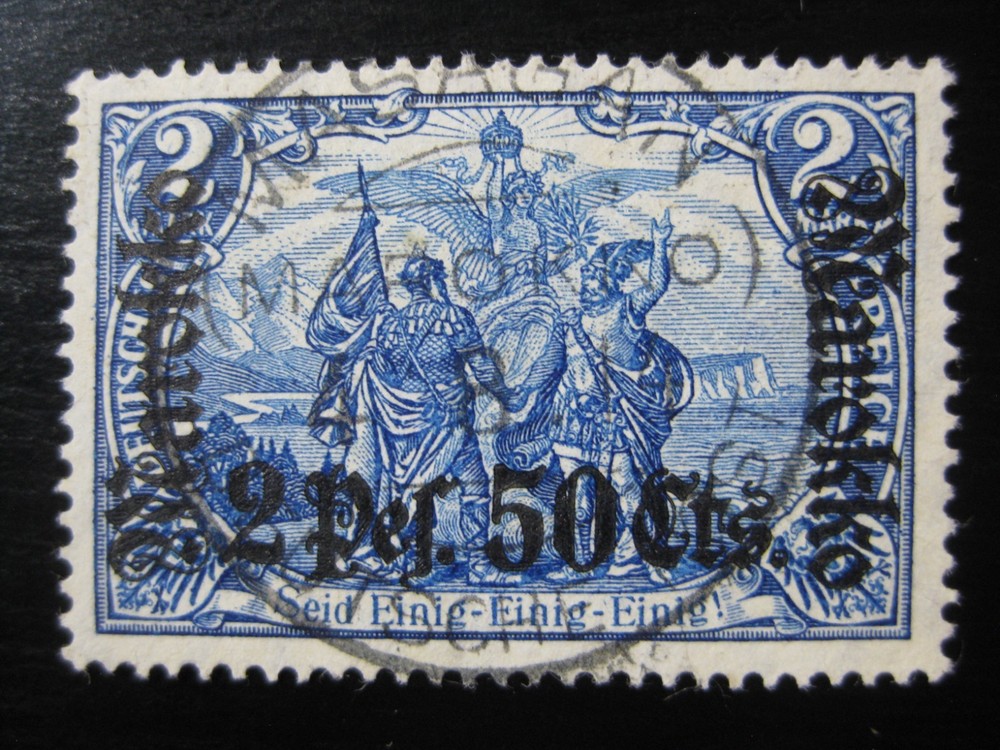 MOROCCO GERMAN OFFICES COLONY Mi. #56IA scarce used stamp! CV $72.00