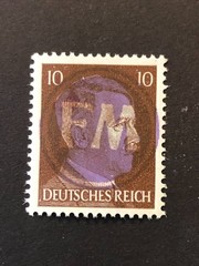 Germany 1945 Post WWII LOCAL overprint (FREDERSDORF) 10 Rpf. MNH /s2 #326