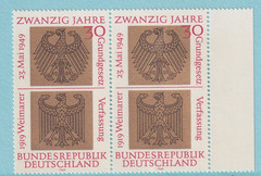 Bundesrepublik MNH ** 585 Scott 998 German Constitution horiz pair