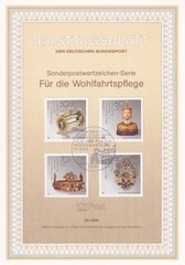Bundesrepublik ETB 1383-6 Scott B670-3 Gold/Silversmithing