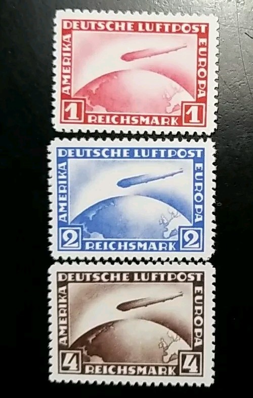 Germany #C35-C37 1928/31 Graf Zeppelin Stamp Replica Set
