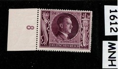 MNH stamp Adolf Hitler Sc B235 54th Birthday WWII Germany 1943 #1612