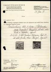 Germany Braunschweig Mi12Aa 21Ab Used 3Gr 4 Margin Certified 92110