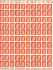 Stamp Germany 8 PF Adolf Hitler Sheet 1941 WWII 3rd Reich German MNH Faults