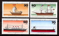 [B7718] Berlim, Full set 1977, MNH** Youth Welfare – Ships, boats