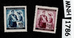 MNH stamp set 1940 Sc B1-B2 Red Cross Nurses WWII Germany Occupation #1786