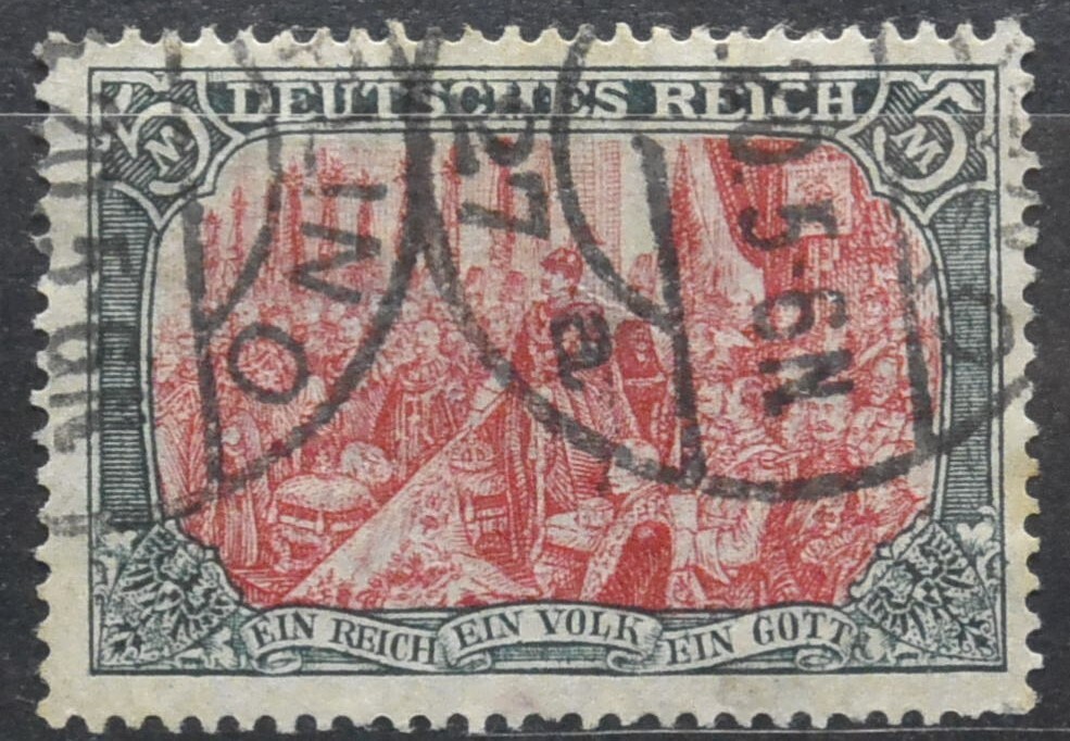 1905 3 Reich No.97b 5M German Empire Used (Dwei.147