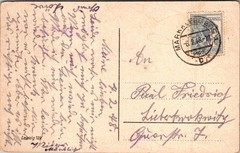 MARKKLEEBERG 1948 Postcard SBZ Allied Numeral Cancel Leipzig Karl Marx Platz