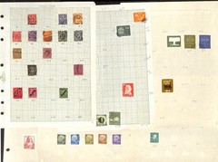 Germany Stamp Collection on 47 Pages, WWII Occupations, Danzig, Thurn++ (KD)