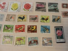 Lot of 36 East Germany Stamps from 1978-1982 Animals, Ships, Roosters, More