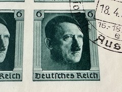 Germany 1937 Berlin Stamp Exh Souvenir Sheet 4 Imperf Hitler Stamps Sp Cancel 7B