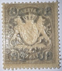 Travelstamps: 1920 Germany Bayern Overprint Stamp Scott#237, Mi 177 – Mint Og Nh