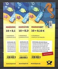 Germany 2024 Welt der Briefe World of Letters Three Sheets Shades Varieties MNH