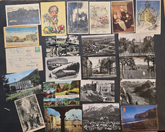 22x Germany Postcards 1940s-50s Post WW2 German Views Stamps Used Lot
